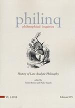 Philinq. Philosophical inquiries (2018). Vol. 1: History of late analytic philosophy