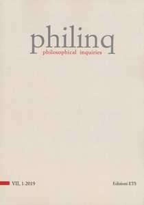 Philinq. Philosophical inquiries (2019). Vol. 1