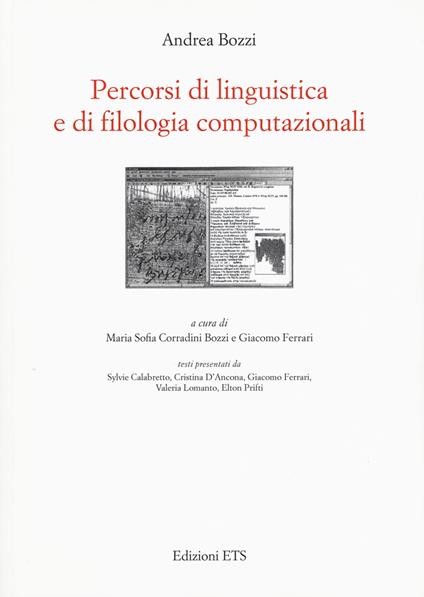 Percorsi di linguistica e di filologia computazionali - Andrea Bozzi - copertina
