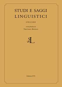 Studi e saggi linguistici (2019). Vol. 1