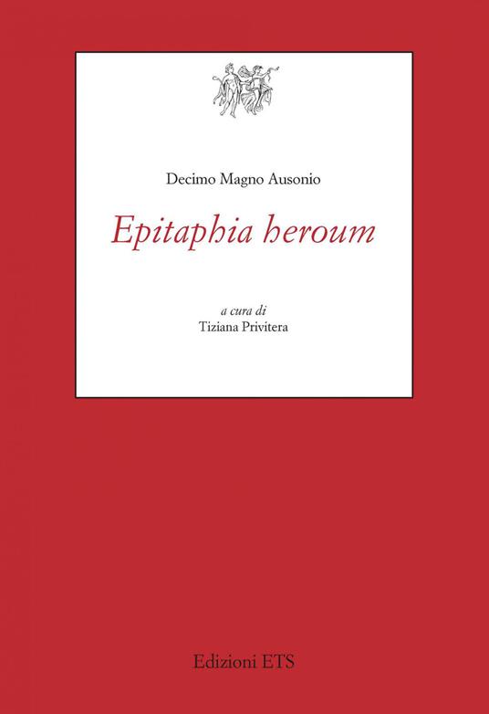 Epitaphia heroum - Decimo Magno Ausonio - copertina