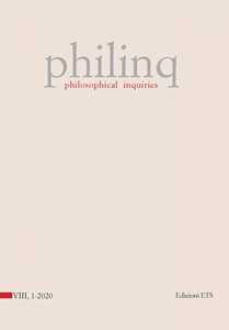 Philinq. Philosophical inquiries (2020). Vol. 1