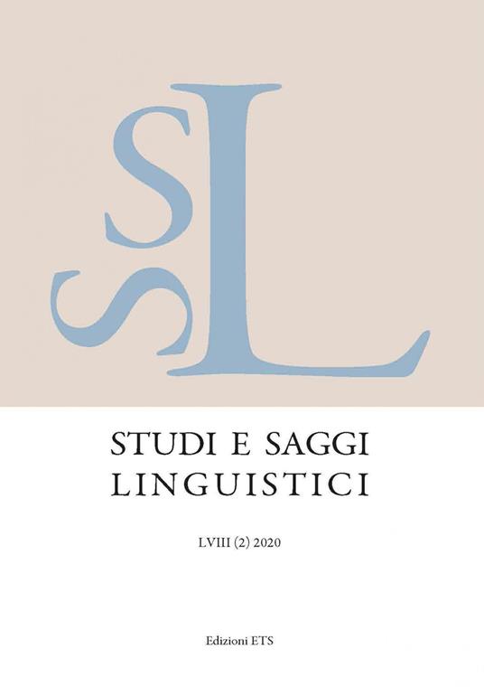 Studi e saggi linguistici (2020). Vol. 2 - copertina
