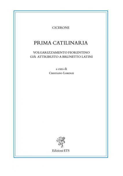 Prima catilinaria - copertina