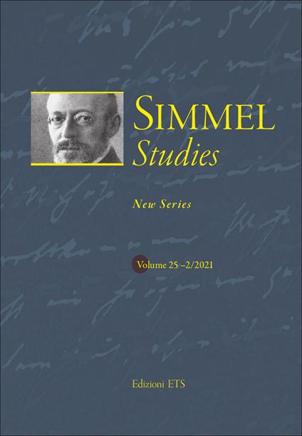 Simmel studies. New series (2021). Vol. 2 - copertina