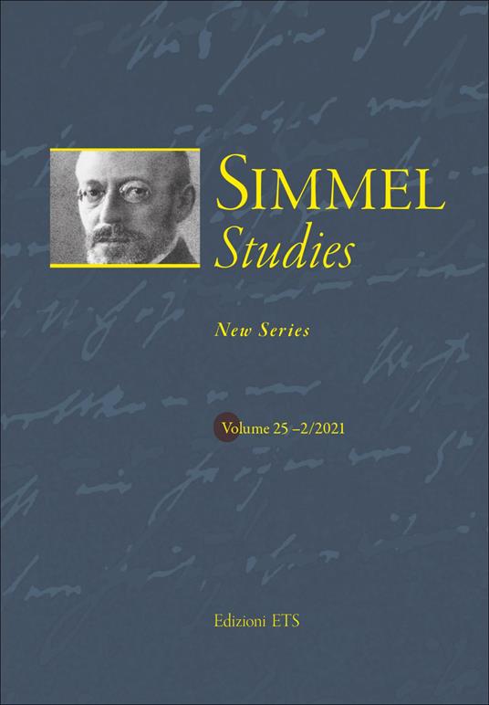 Simmel studies. New series (2021). Vol. 2 - copertina