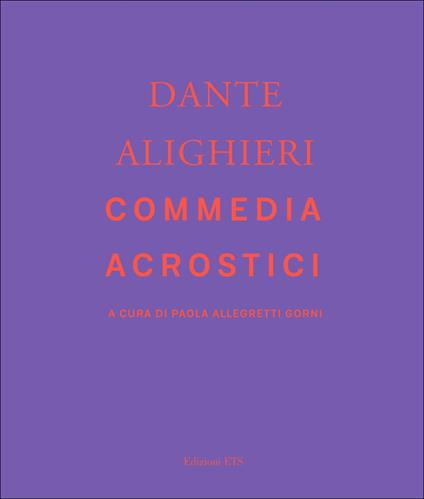 Commedia acrostici - Dante Alighieri - copertina