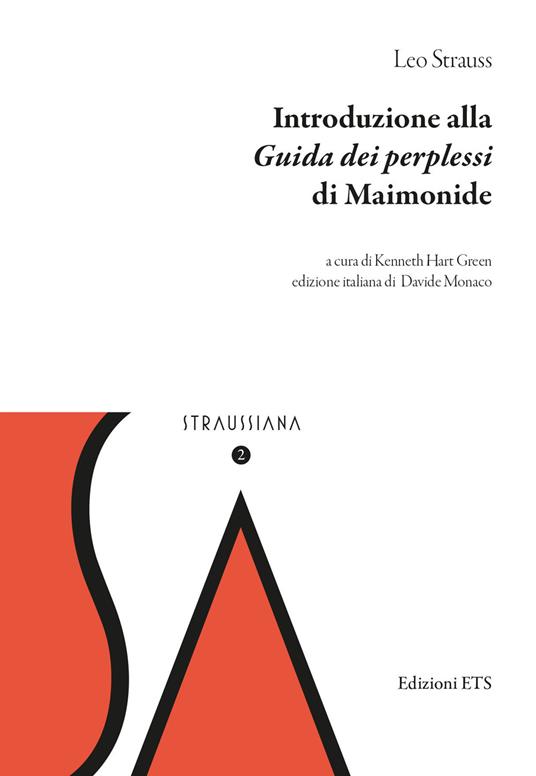 Introduzione alla «Guida dei perplessi» di Maimonide - Leo Strauss - copertina