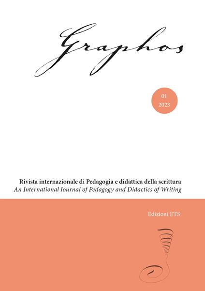 Graphos. Rivista internazionale di pedagogia e didattica della scrittura (2023). Vol. 1 - copertina