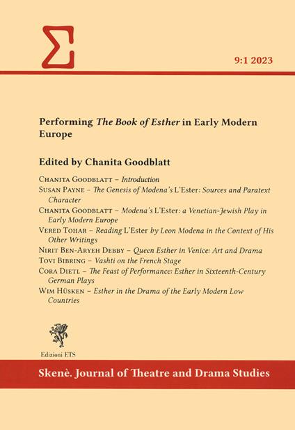 Performing «The Book of Esther» in early modern Europe - copertina