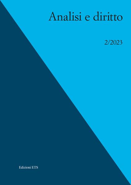 Analisi e diritto (2023). Vol. 2 - copertina