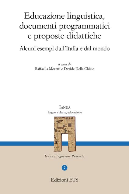 Educazione linguistica, documenti programmatici e proposte didattiche. Alcuni esempi dall'Italia e dal mondo - copertina