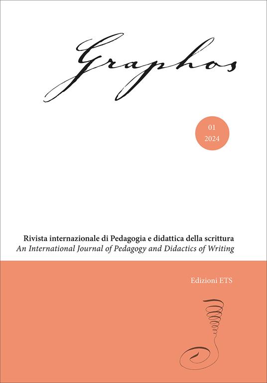 Graphos. Rivista internazionale di pedagogia e didattica della scrittura (2024). Vol. 1 - copertina