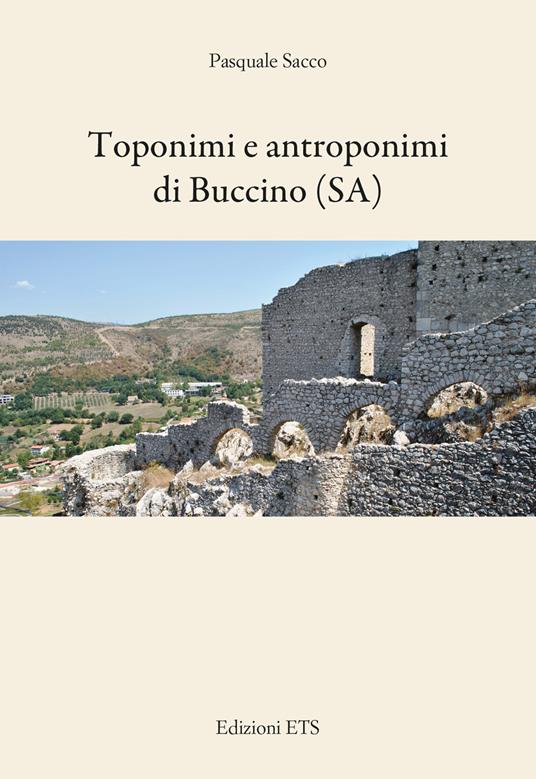Toponimi e antroponimi di Buccino (SA) - Pasquale Sacco - copertina