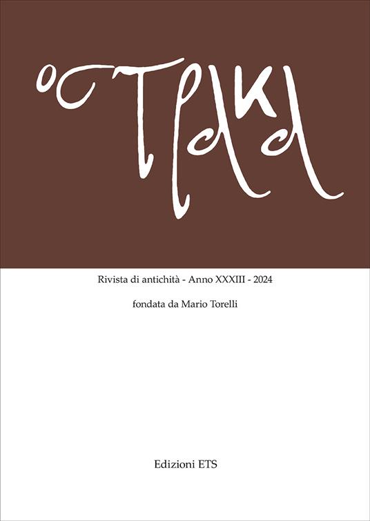 Ostraka. Rivista di antichità (2024). Vol. 33 - copertina