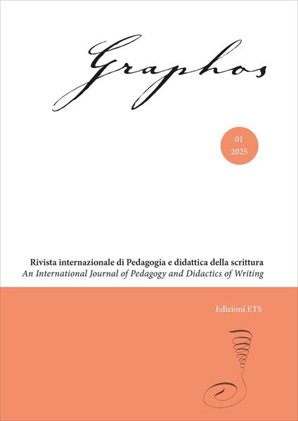 Graphos. Rivista internazionale di pedagogia e didattica della scrittura (2025). Vol. 1 - copertina