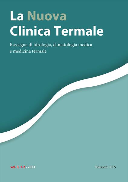 La nuova clinica termale. Rassegna di idrologia, climatologia medica e medicina termale (2023). Vol. 1-2 - copertina