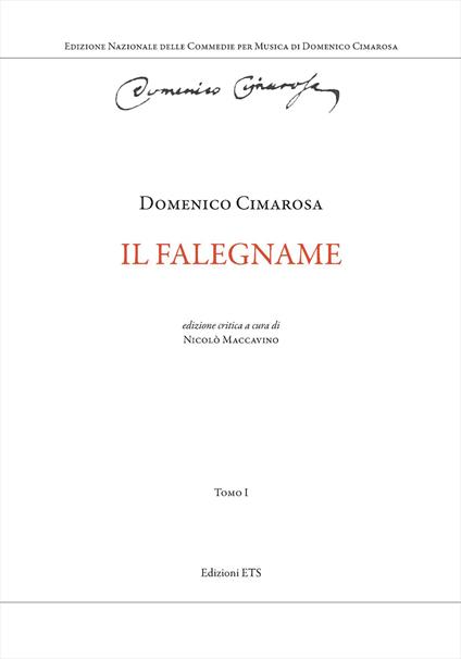 Il falegname - Domenico Cimarosa - copertina
