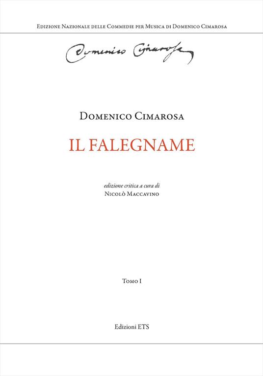 Il falegname - Domenico Cimarosa - copertina