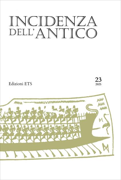 Incidenza dell'antico (2025). Vol. 23 - copertina