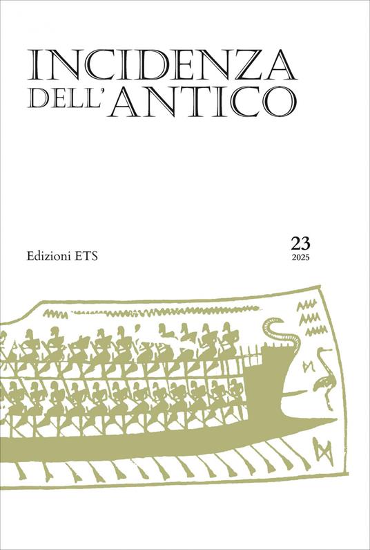 Incidenza dell'antico (2025). Vol. 23 - copertina