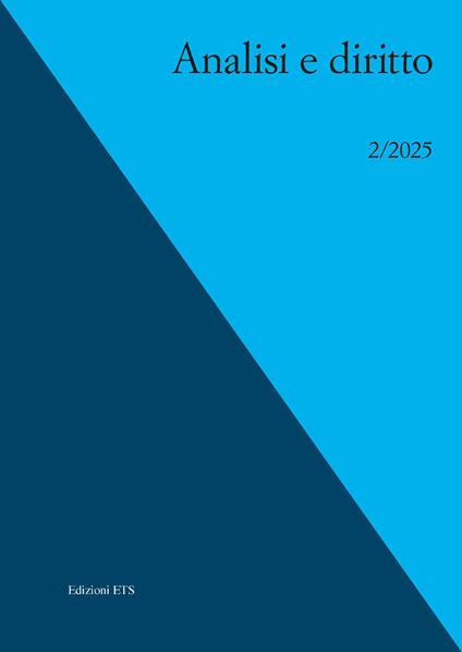 Analisi e diritto (2025). Vol. 2 - copertina