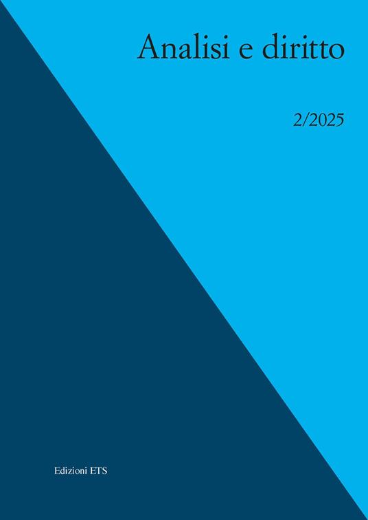 Analisi e diritto (2025). Vol. 2 - copertina