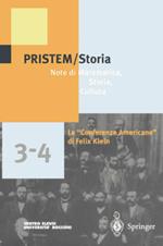 Pristem storia. Note di matematica, storia, cultura (3-4)