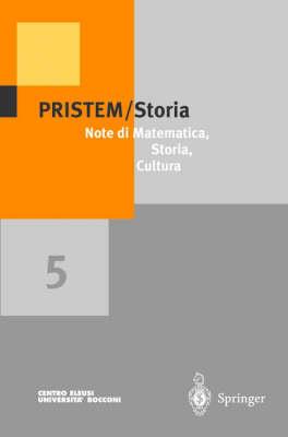 Pristem storia. Note di matematica, storia, cultura. Vol. 5 - copertina