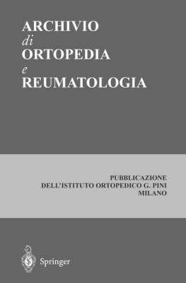 Archivio di ortopedia e reumatologia. Volume speciale - M. D'Imporzano,G. Peretti,S. Zeni - copertina
