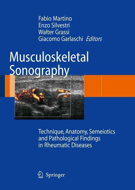 Musculoskeletal sonography. Technique, anatomy, semeiotics and pathological findings in rheumatic diseases - copertina