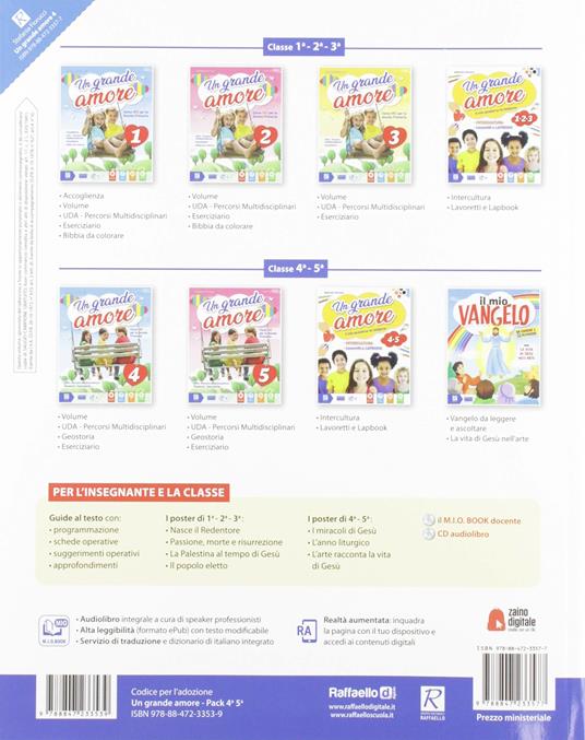 Un grande amore. Corso IRC per la scuola primaria. Classe 4ª-5ª. Per la Scuola elementare. Con e-book. Con espansione online - Stefania Fiorucci - 5