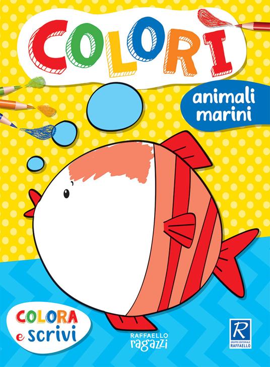 Animali marini. Colorì - Stefania Binello - copertina