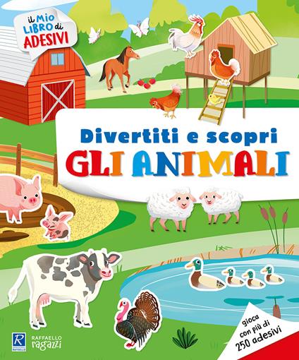Gli animali e i loro ambienti. Il mio libro di adesivi - Elisa Bellotti - copertina
