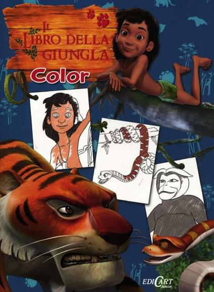 Il libro della giungla. Color rosso - copertina