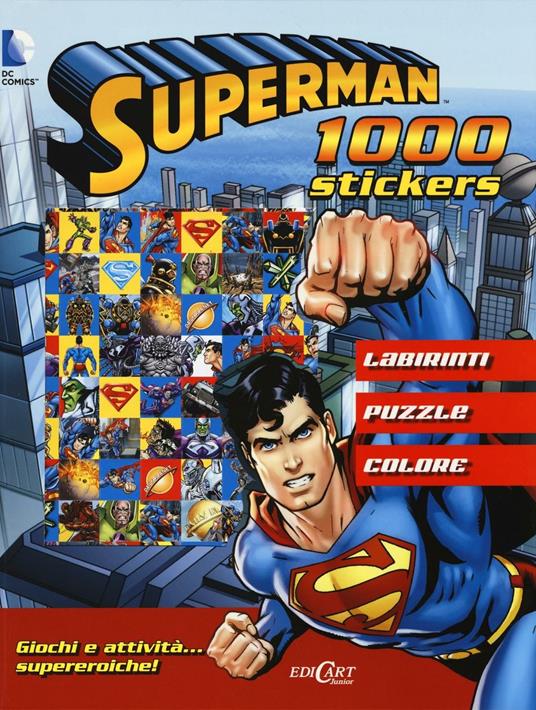 Superman. 1000 stickers. Ediz. illustrata - copertina