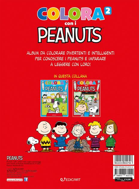 Colora con i Peanuts. Ediz. illustrata. Vol. 2: Rosso - 4