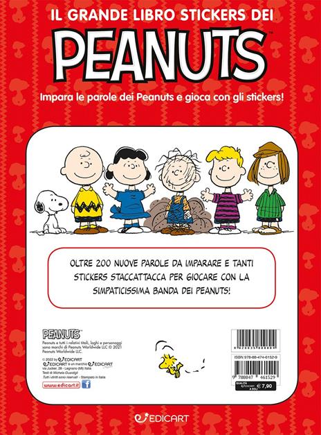 Il grande libro stickers dei Peanuts. Impara le parole dei Peanuts e gioca con gli stickers! Con adesivi. Ediz. a colori - Charles M. Schulz - 3