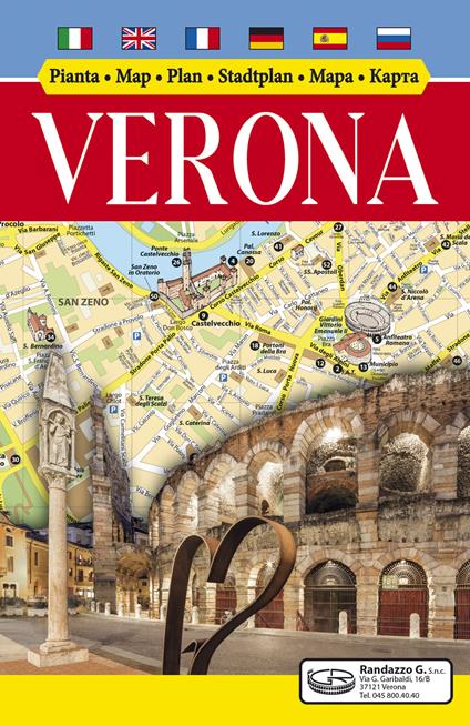 Pianta monumentale Verona. Ediz. multilingue - copertina