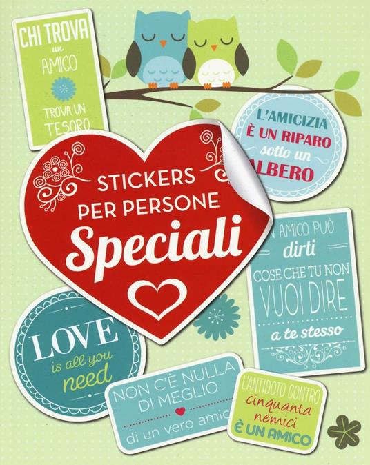 Stickers per persone speciali. Con adesivi - copertina