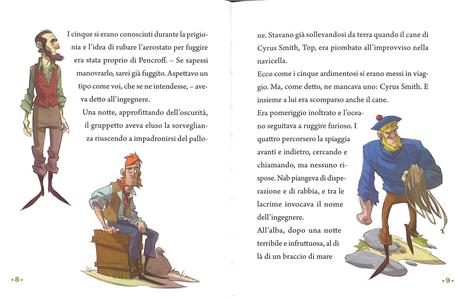 L'isola misteriosa da Jules Verne. Classicini. Ediz. a colori - Guido Sgardoli - 3