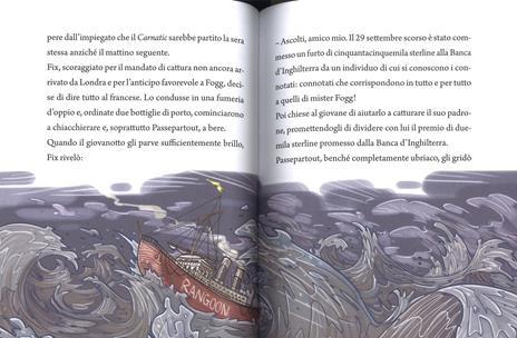Il giro del mondo in 80 giorni-Viaggio al centro della terra da Jules Verne. Ediz. a colori - Roberto Piumini,Alessandro Gatti - 2