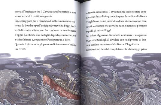 Il giro del mondo in 80 giorni-Viaggio al centro della terra da Jules Verne. Ediz. a colori - Roberto Piumini,Alessandro Gatti - 2