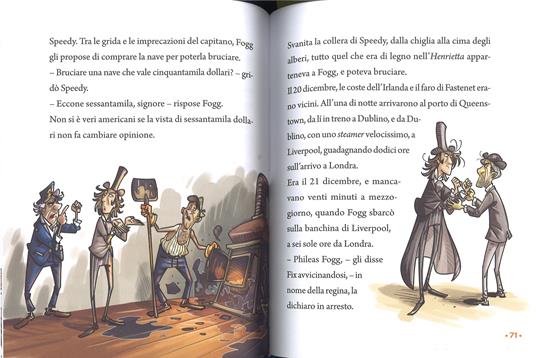 Il giro del mondo in 80 giorni-Viaggio al centro della terra da Jules Verne. Ediz. a colori - Roberto Piumini,Alessandro Gatti - 3