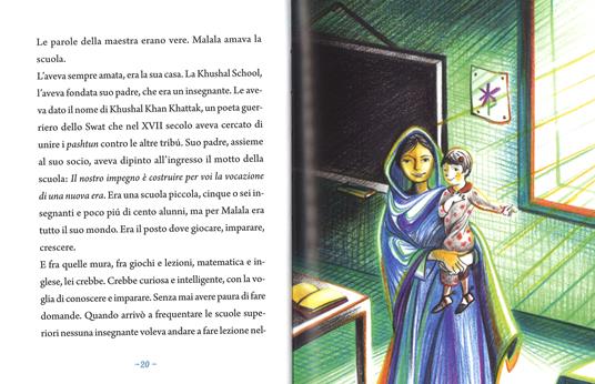 Malala. Una voce contro l'ignoranza. Ediz. a colori - Igor De Amicis,Paola Luciani - 3