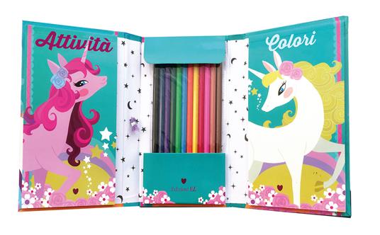 Il mio cofanetto. Unicorni. Ediz. illustrata. Con 12 matite colorate - 2