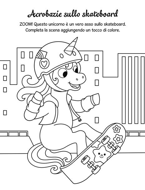 Magici unicorni da colorare. Ediz. illustrata. Con 16 pennarelli impilabili - 4