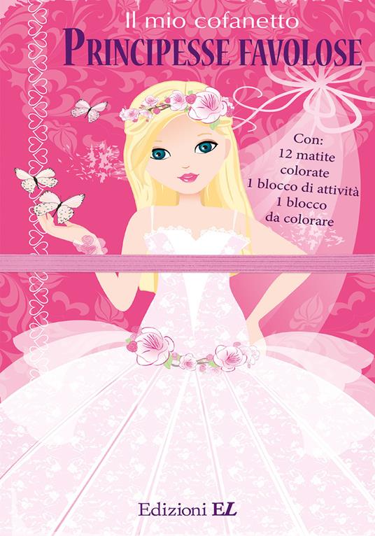 Il mio cofanetto. Principesse favolose. Ediz. illustrata. Con 12 matite colorate - copertina