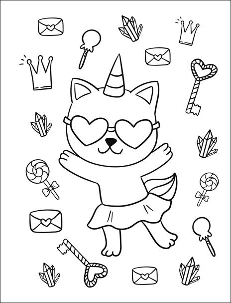 Caleidoscopio da colorare. Unicorni da sogno. Ediz. illustrata. Con 8 pennarelli. Con Adesivi - 3