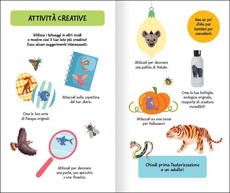 Animali. Tatuaggi colorati. Ediz. a colori. Con tatuaggi temporanei - 2